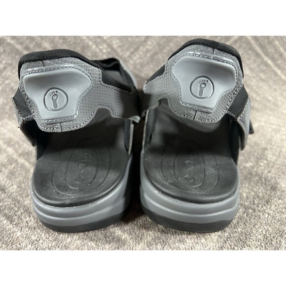 Orthofeet Men\'s Neptune Hands-Free Plantar Fasciitis Gray X-Wide Sandals Size 14 main image 12